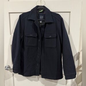 GAP Men's Dark Navy Military-Style Field Jacket Size S